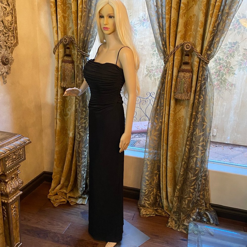 Js Collections Spaghetti Strap Rouched Bodice Gown - image 4